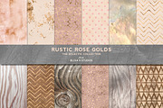 Rustic Rose Gold Textures & Patterns, a Pattern Graphic by Blixa 6 Studios (Thumbnail 1 of 5)