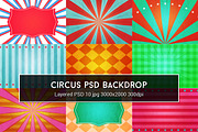 Circus PSD Backdrop, a Pattern Graphic by Krukowski Graphics (Thumbnail 1 of 2)
