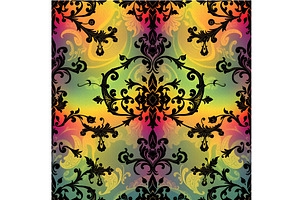Halloween Fantasy Dark Goth Seamless, a Pattern Graphic by Sharon Schwalbe