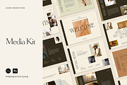 CANVA PS Media Kit Presentation, a Presentation Template by Love Radiation Studio (Thumbnail 1 of 17)