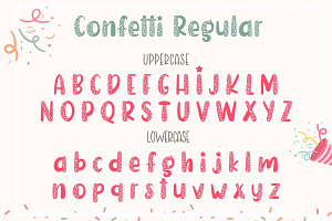 Confetti - Display Font Duo