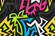 Graffiti geometric pattern pack, a Pattern Graphic by Gudiny (Thumbnail 2 of 13)