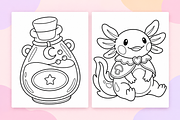 Witchy Vibes Coloring Pages Vol. 3, a Seasonal Illustration by Inkivelle Studio (Thumbnail 2 of 3)