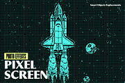 Pixel Screen Photo Effect, a Layer Style Add-On by dokudokunomi (Thumbnail 1 of 5)