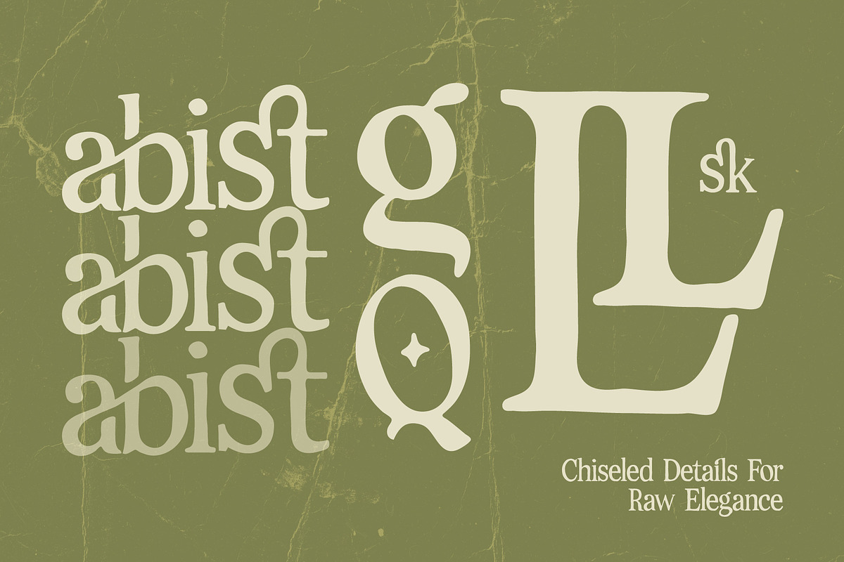 Rustcut - Serif Font, a Serif Font by Lettermine (Photo 9 of 10)