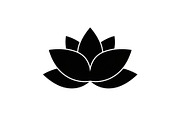 Lotus Flower Vector Icon Bundle, an Illustration by yasushie (Thumbnail 20 of 51)