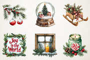 Christmas Decor Clipart, an Illustration by RobertsArt (Thumbnail 6 of 7)