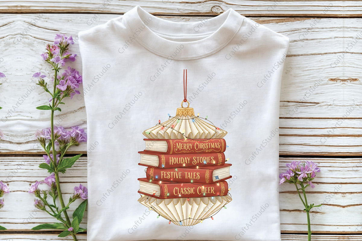 Christmas Ornament Book PNG, an Illustration by CraftArtStudio (Photo 3 of 4)