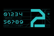 Sqeton - Mecha Stencil Display Font, a Sans Serif Font by Drizy (Thumbnail 3 of 9)