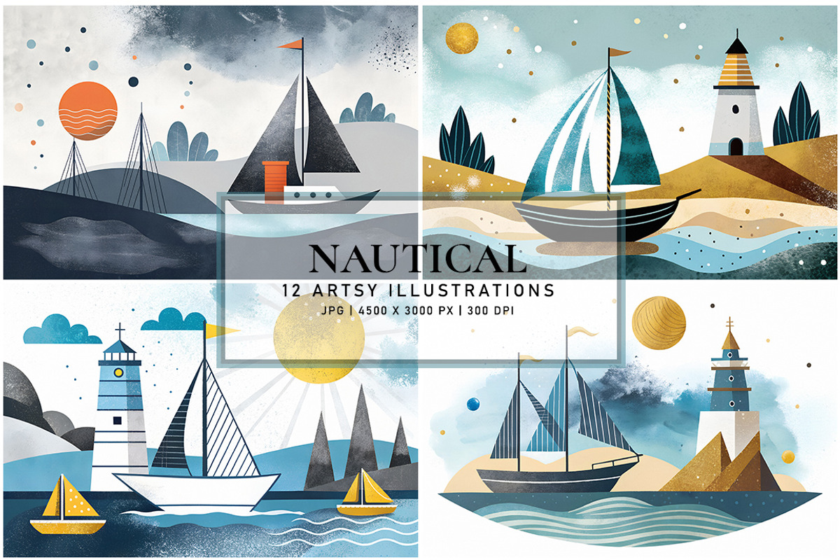 Nautical, a Decorative Illustration by Digital Art Creations (Photo 3 of 7)