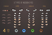 vector Character portrait creator, a Person Illustration by Mandarinkas art (Thumbnail 3 of 8)