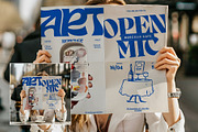 Newspaper mockup with Woman NE-CA-03, a Books & Magazine Mockup by Callistemon Creative (Thumbnail 4 of 7)
