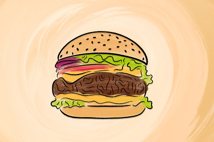Hamburger Illustration