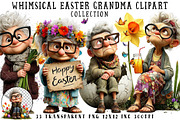 Whimsical Easter Grandma Clipart, an Illustration by OK Design (Thumbnail 1 of 6)