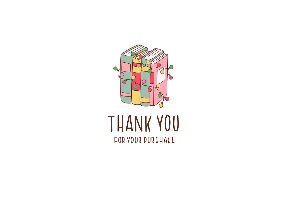 Christmas Books and cute cat clipart, an Animal Illustration by NataKa (Photo 5 of 5)