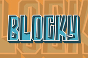 Blocky - 2 Styled Font, a Slab Serif Font by Garisman Std (Thumbnail 9 of 9)