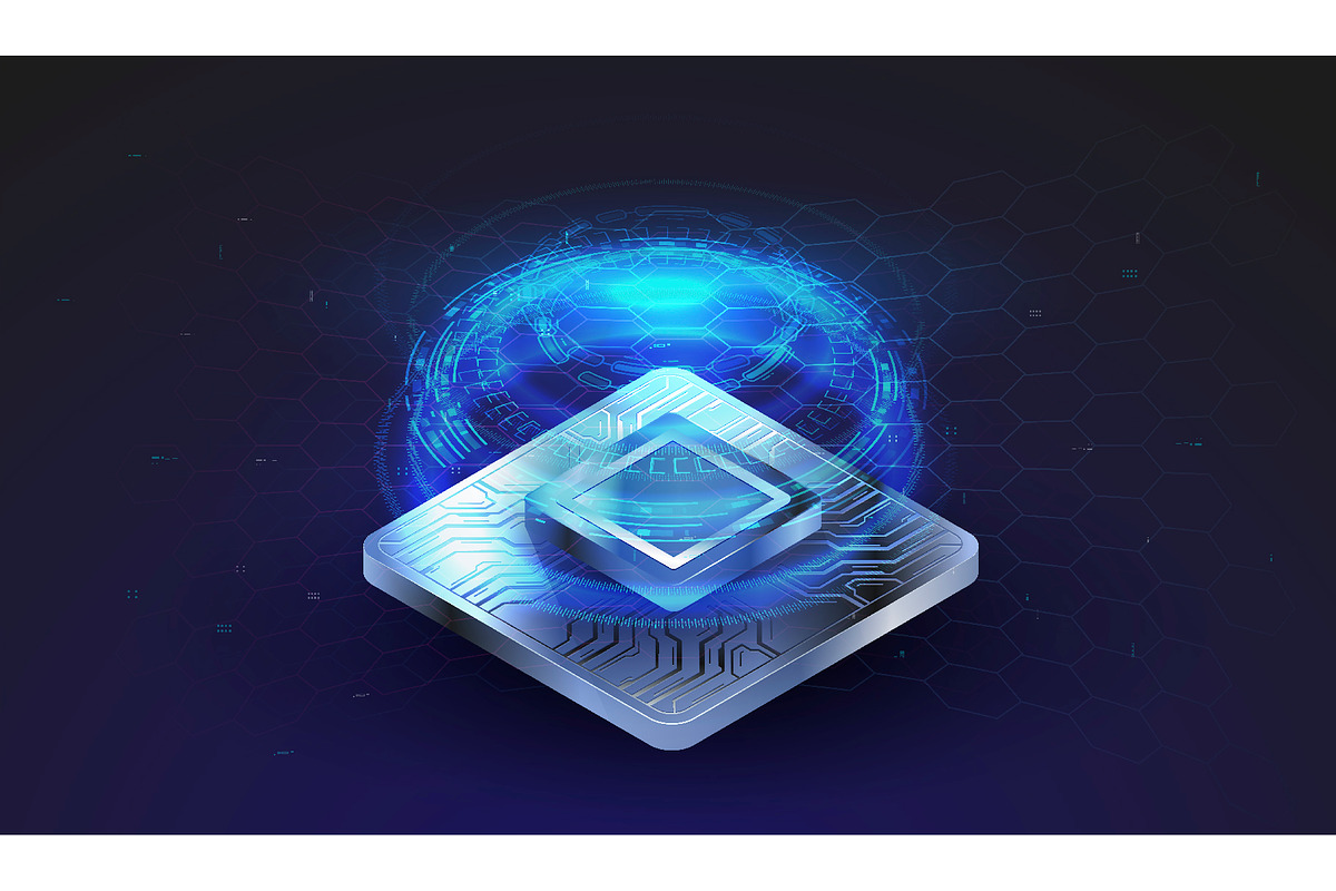 Abstract Futuristic Template, a Technology Illustration by Andrew_Derr (Photo 9 of 12)