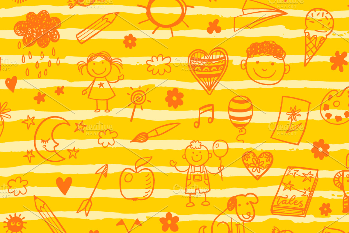 15 kids patterns set, a Pattern Graphic by Hala (Photo 9 of 15)
