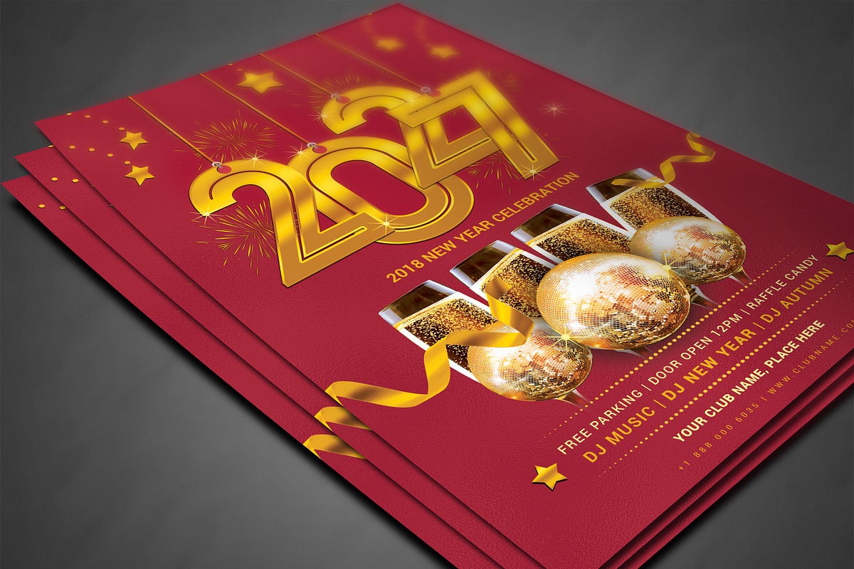 New Year Flyer, a Flyer Template by AfzaalGraphics (Photo 3 of 4)