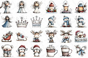Whimsical Icy Blue Christmas Bundle, an Illustration by DreamPrint404 (Thumbnail 5 of 5)