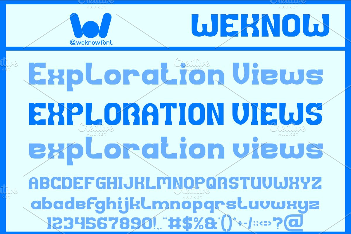 Exploration Views font, a Slab Serif Font by weknow (Photo 1 of 8)
