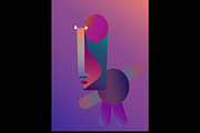 Characters with wild colors, an Education Illustration by Yapida (Thumbnail 1 of 3)