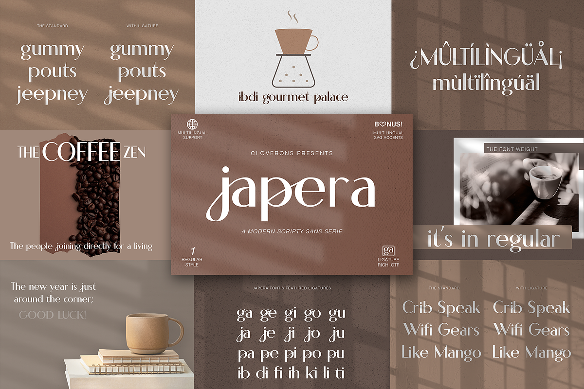 Modern Font Bundle SALE by Cloverons, a Sans Serif Font by Cloverons (Photo 5 of 11)