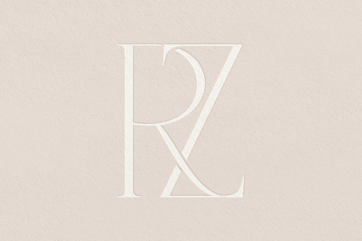 RZ monogram logo, a Branding & Logo Template by LINKED LETTERS STUDIO