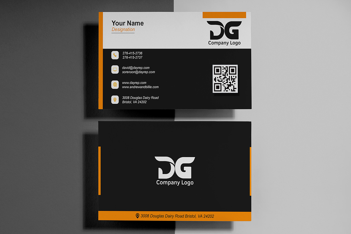Client Manager Business Card PSD preview 2