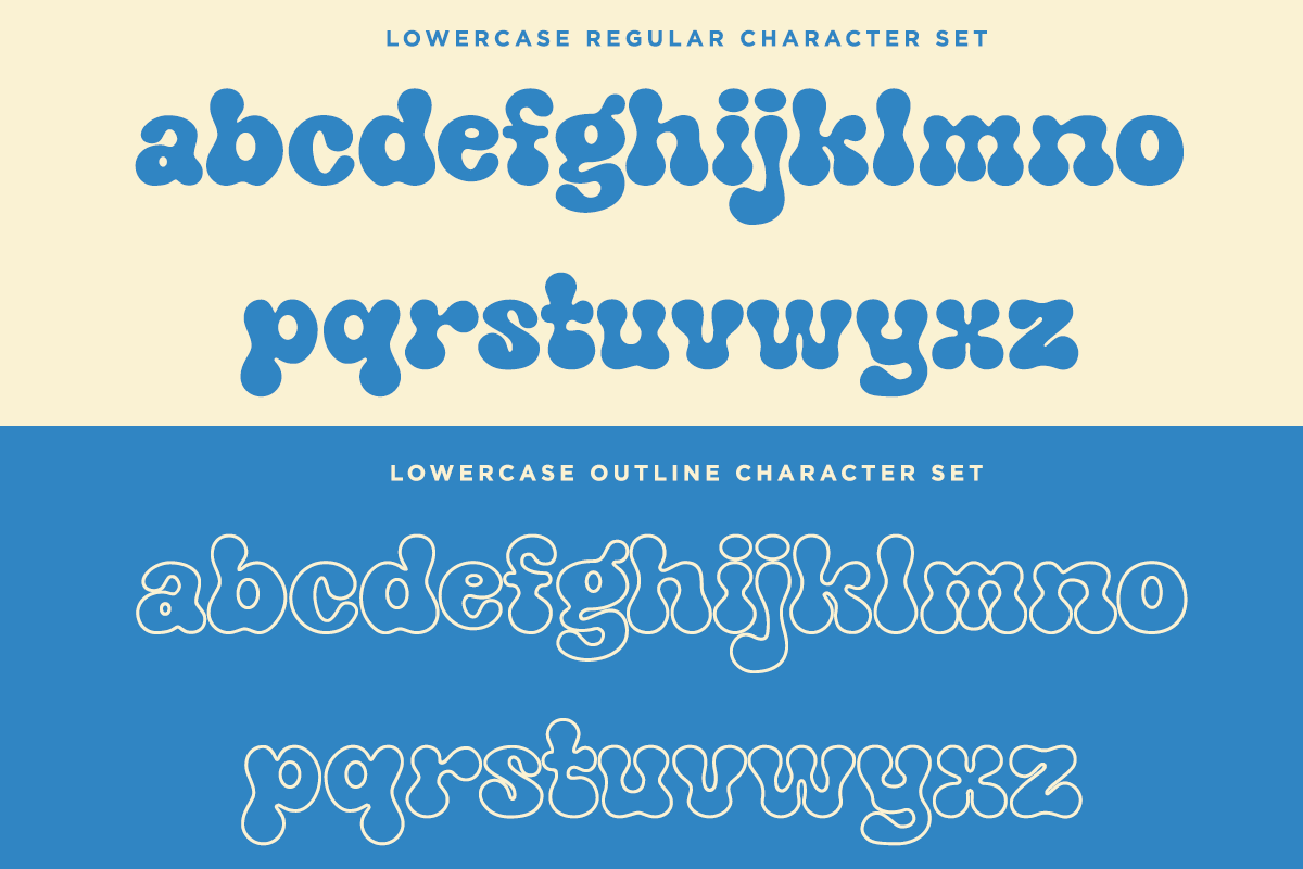 Kringe - Groovy Retro Font, a Sans Serif Font by Font Liner (Photo 11 of 13)