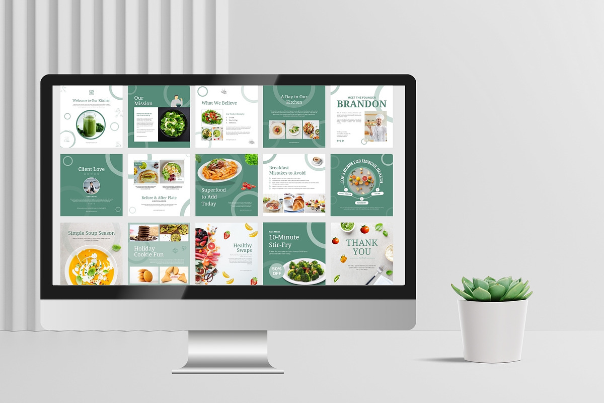 Food & Restaurant Instagram Bundle, a Social Media Template by TheBrightGrap (Photo 23 of 23)