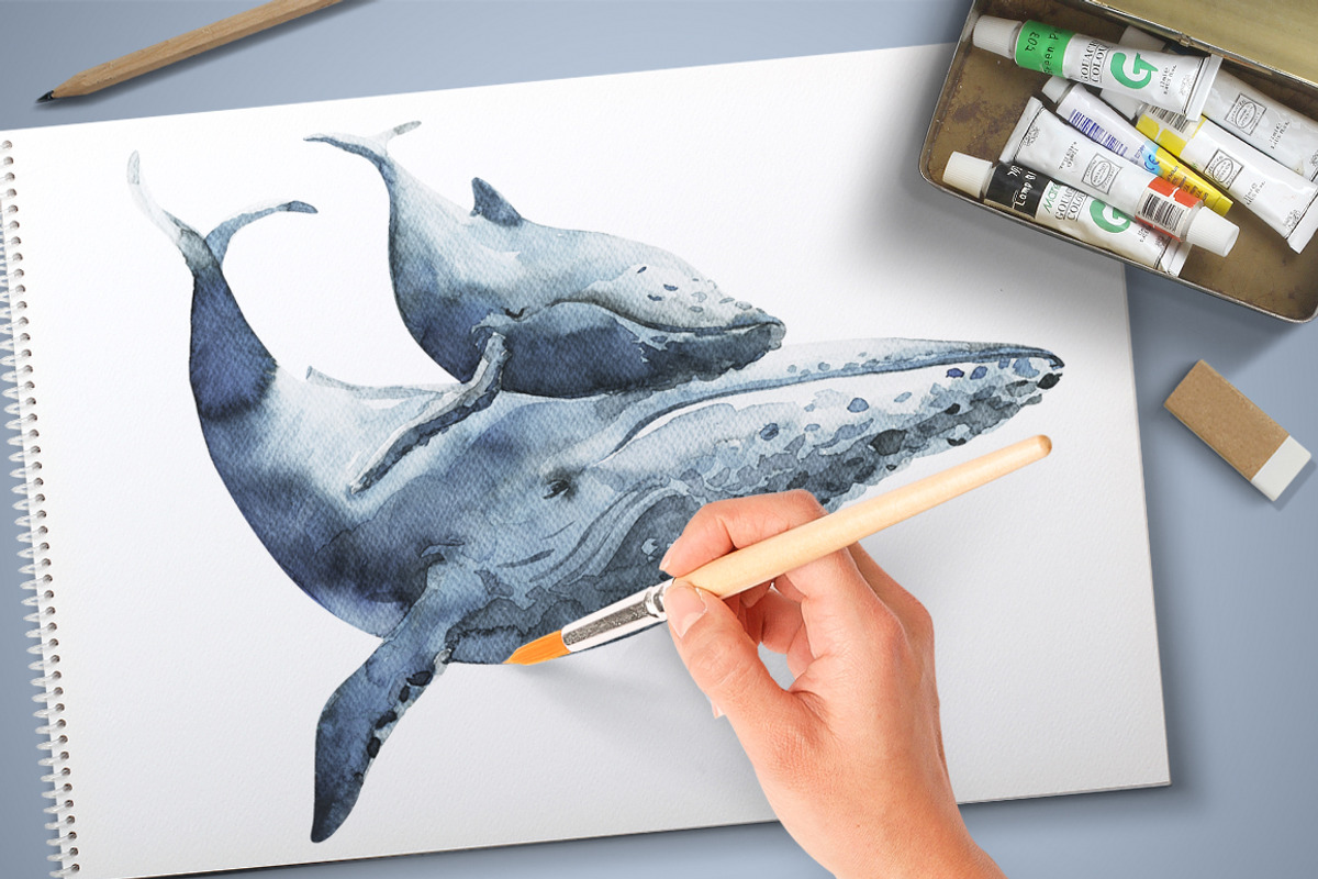 Large ocean Fish, an Animal Illustration by KatBranchArt (Photo 2 of 4)