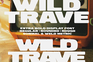 Wild Trave Nostalgic Bold Sans