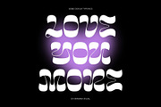 Bome - Retro Psychedelic Font, a Font by Nirmana Visual (Thumbnail 6 of 9)