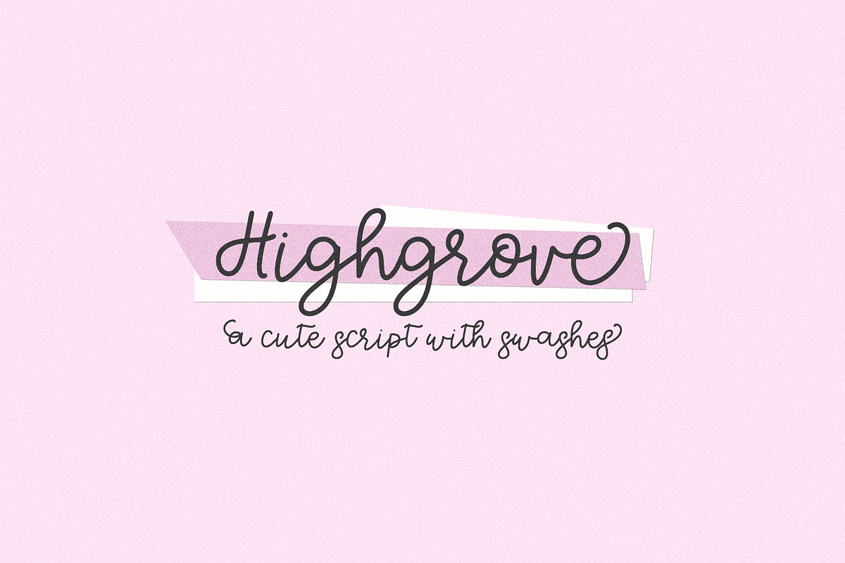 Highgrove Script, a Script Font by Beck McCormick (Photo 1 of 10)