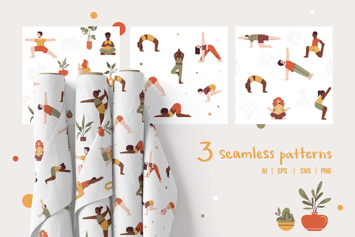 Kids yoga | vector illustration set, a Healthcare Illustration by Frizenasya (Photo 11 of 12)