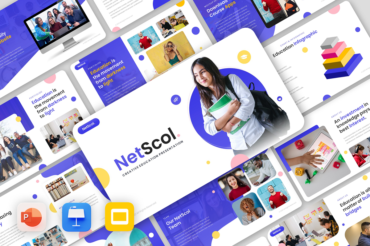 NetScol – Creative Education, a Presentation Template by Monsgraph Creative Studio (Photo 1 of 5)
