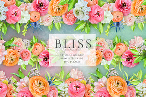 Bliss Floral Clip Art Collection