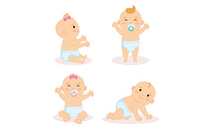 Group Of Babies Characters