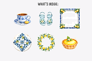 Amalfi Coast Clipart Bundle, a Decorative Illustration by Anca Digital Vibe (Thumbnail 7 of 10)