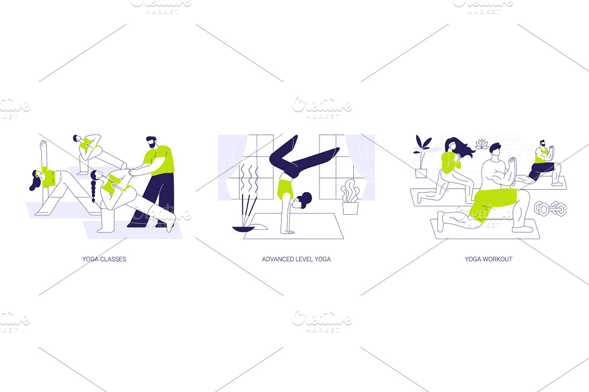 Yoga activities isolated cartoon, a Person Illustration by Visual Generation