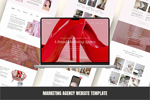 Marketing Agency Website Template, a Landing Page Template by GlamWebDesigns
