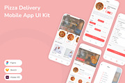 Pizza Delivery Mobile App UI Kit, an UI Kit Template by Betush