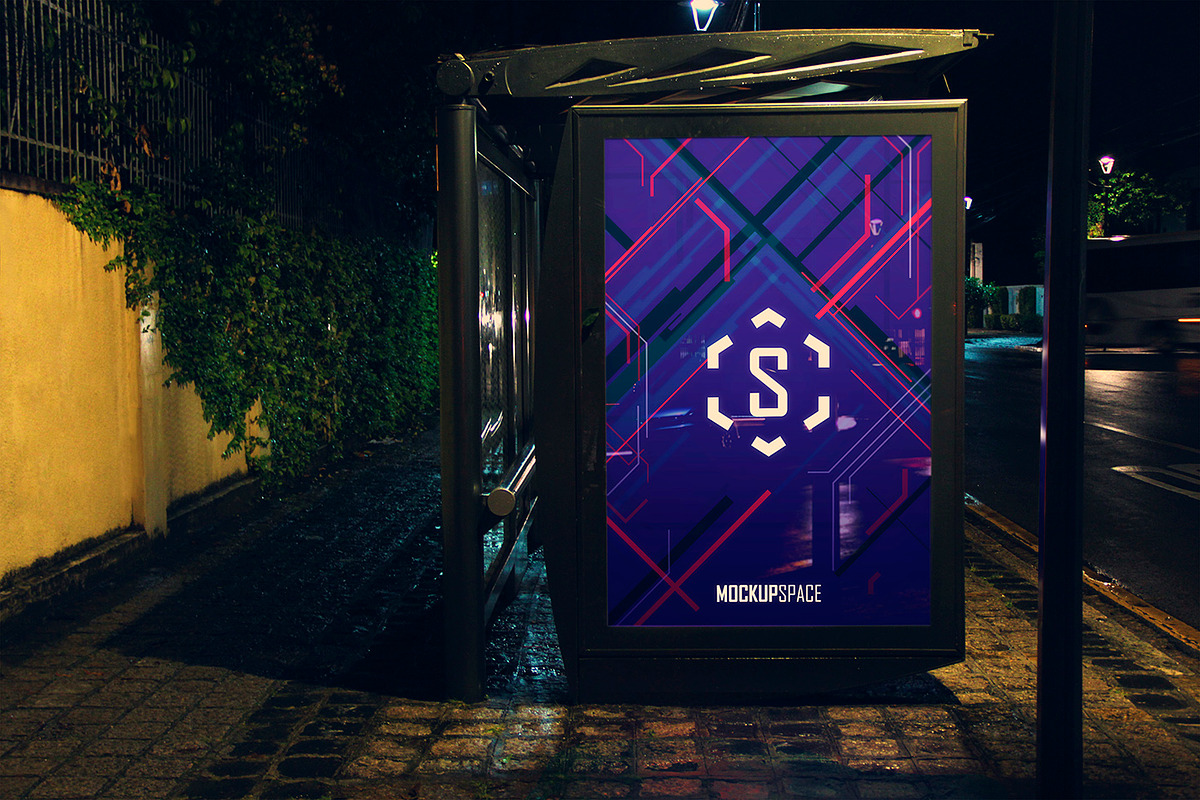 Outdoor Ad Billboard - 9 Mock-up, an Advertising Mockup by MockupSpace (Photo 8 of 9)