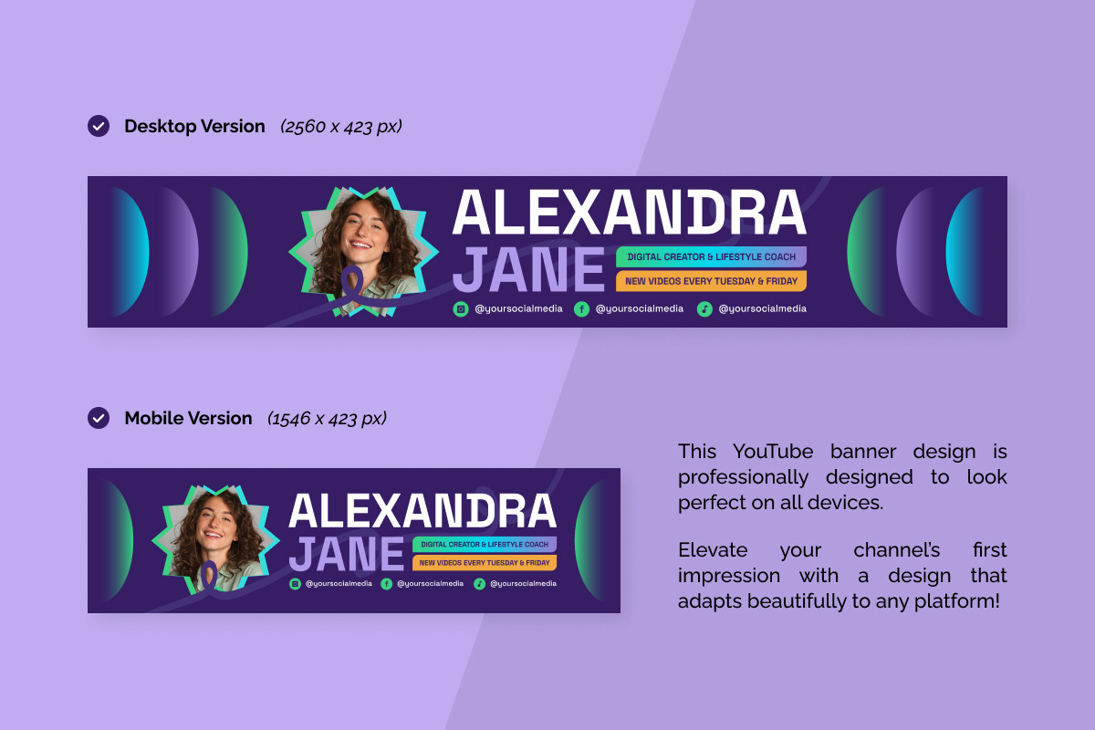 Creative YouTube Channel Banner, a Social Media Template by twinstd (Photo 4 of 4)
