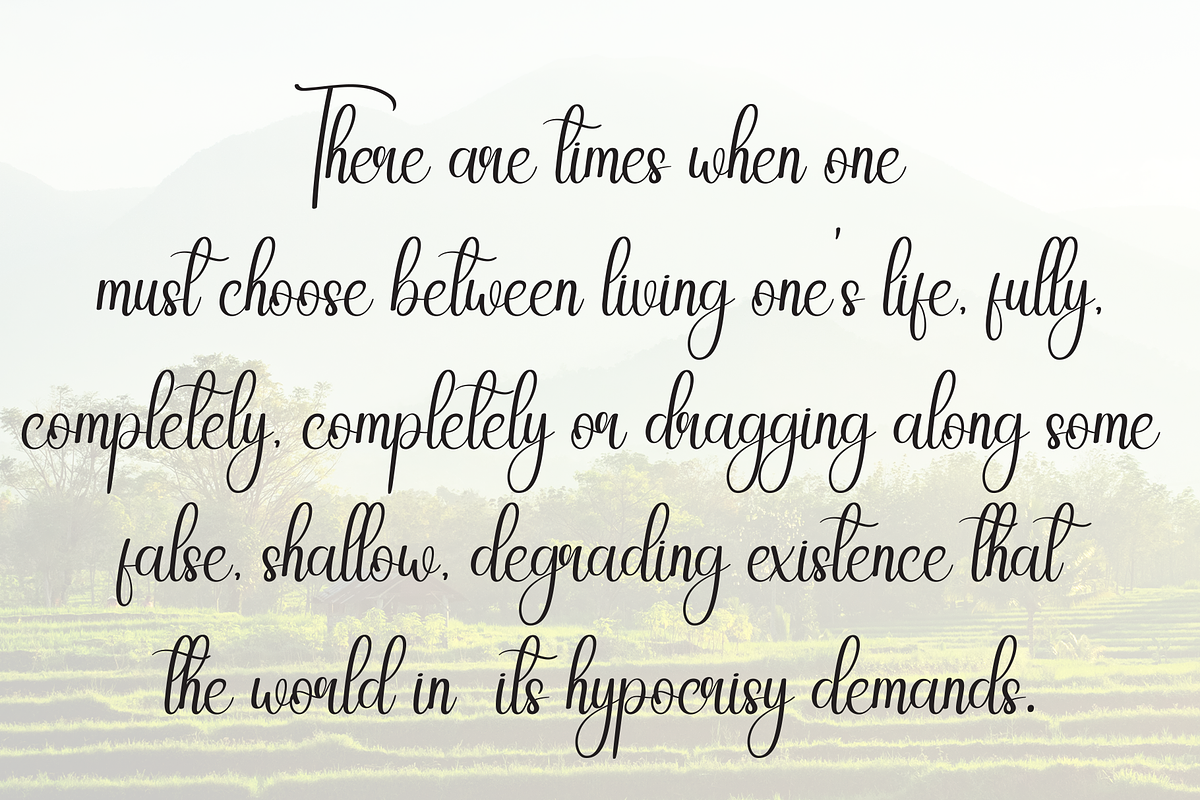 Highland | Script Font, a Handwritten Font by Scratchones (Photo 6 of 9)