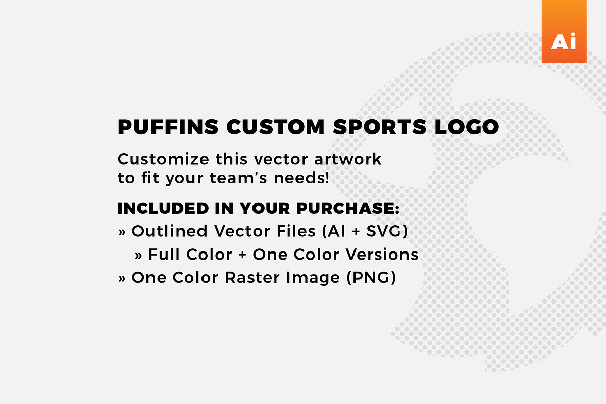 Puffin | Custom Sports Logo, a Branding & Logo Template by Doug Houvener (Photo 2 of 2)