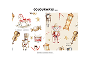 Nutcracker land of sweets pattern, a Pattern Graphic by Milatoo (Thumbnail 3 of 4)
