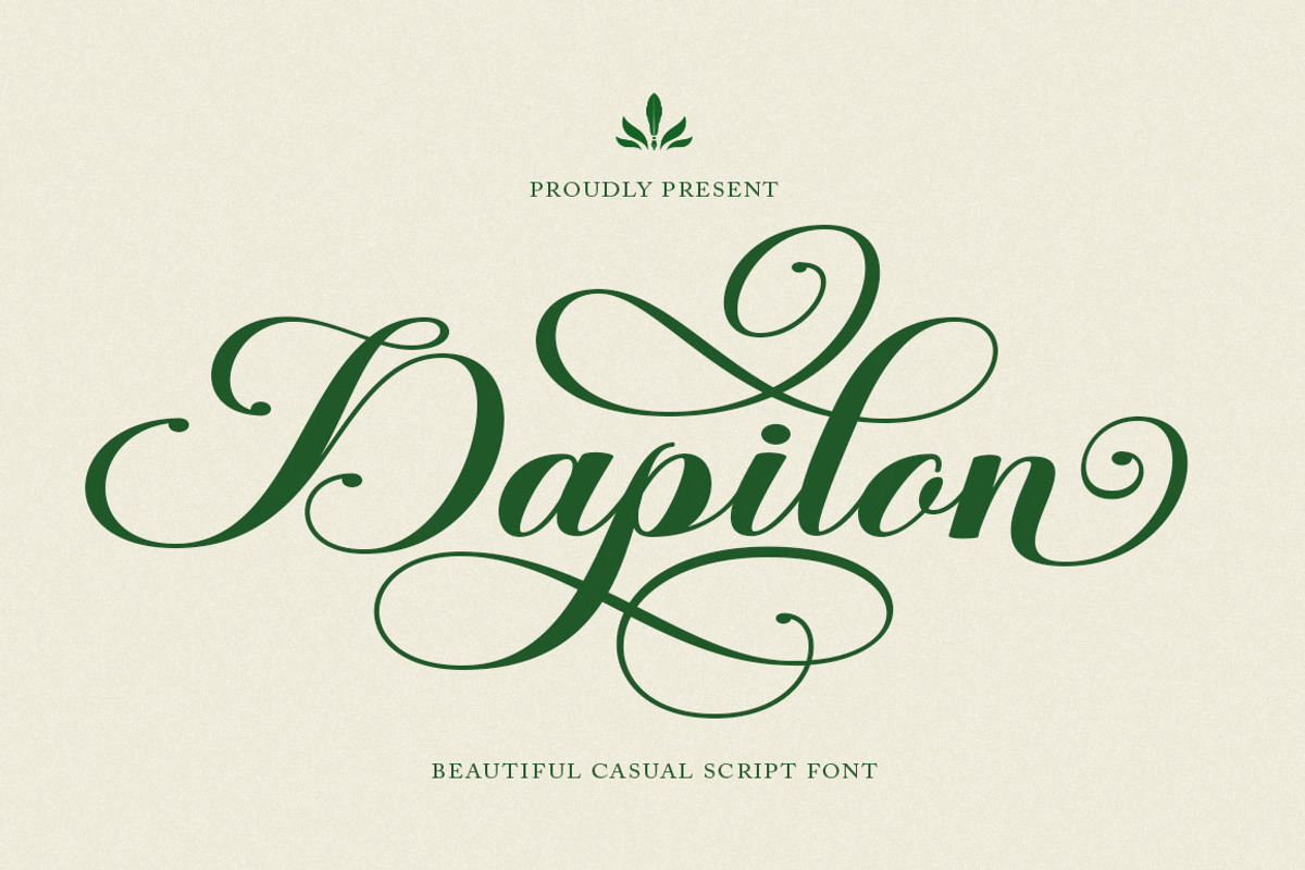 Dapilon Script, a Script Font by Has_rizal (Photo 1 of 11)