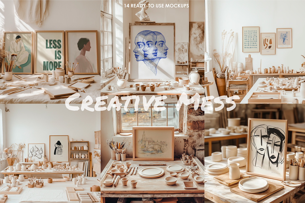 CREATIVE MESS | Frame mockup set, a Household Mockup by SCHÉRI (Photo 2 of 10)